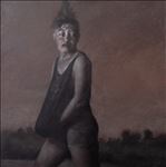 แปลกแยก (Alienation), 2025, Oil on canvas, 100 x 100 cm แปลกแยก (Alienation), 2025, Oil on canvas, 100 x 100 cm