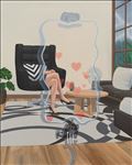 Memory Logs In, 2026, Acrylic on canvas, 100 x 80.5 cm