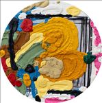 NO SIGNAL No.12, 2026, Oil on canvas, Diameter 100 cm NO SIGNAL No.12, 2026, Oil on canvas, Diameter 100 cm