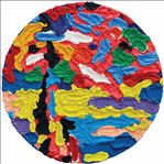 DEPTH No.07, 2025, Oil on canvas, Diameter 110 cm