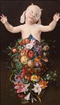 Baby little monster (Marsyas), 2025, Oil on linen, 120 x 70 cm Baby little monster (Marsyas), 2025, Oil on linen, 120 x 70 cm