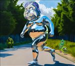 Lost, 2024, Oil on linen, 105 x 120 cm Lost, 2024, Oil on linen, 105 x 120 cm