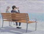 Beside me, 2026, Acrylic on canvas, 70.5 x 90.5 cm