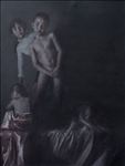 เฝ้ามอง (Observe), 2025, Oil on canvas, 85 x 65 cm เฝ้ามอง (Observe), 2025, Oil on canvas, 85 x 65 cm