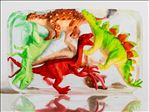 Thawing Memory ความทรงจำที่กำลังละลาย, 2025, Oil on linen, 90 x 120 cm