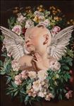 Baby little monster (Lucifer), 2025, Oil on linen, 100 x 70 cm Baby little monster (Lucifer), 2025, Oil on linen, 100 x 70 cm