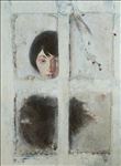 Real Face no.4, 2026, Powder color and acrylic on wooden panel, 80 x 60 cm Real Face no.4, 2026, Powder color and acrylic on wooden panel, 80 x 60 cm
