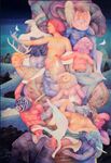 กองกรรม (Karmic Burden), 2026, Acrylic on Canvas, 200 x 130 cm