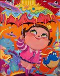 Under the Umbrella, 2025, Acrylic on Canvas, 150 x 120 cm Under the Umbrella, 2025, Acrylic on Canvas, 150 x 120 cm