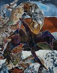 Folds of the Paper Dragon No.03, 2026, Oil on linen, 90 x 70 cm
