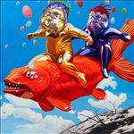 Hunter & Hunter, 2024, Oil on linen, 150 x 150 cm Hunter & Hunter, 2024, Oil on linen, 150 x 150 cm